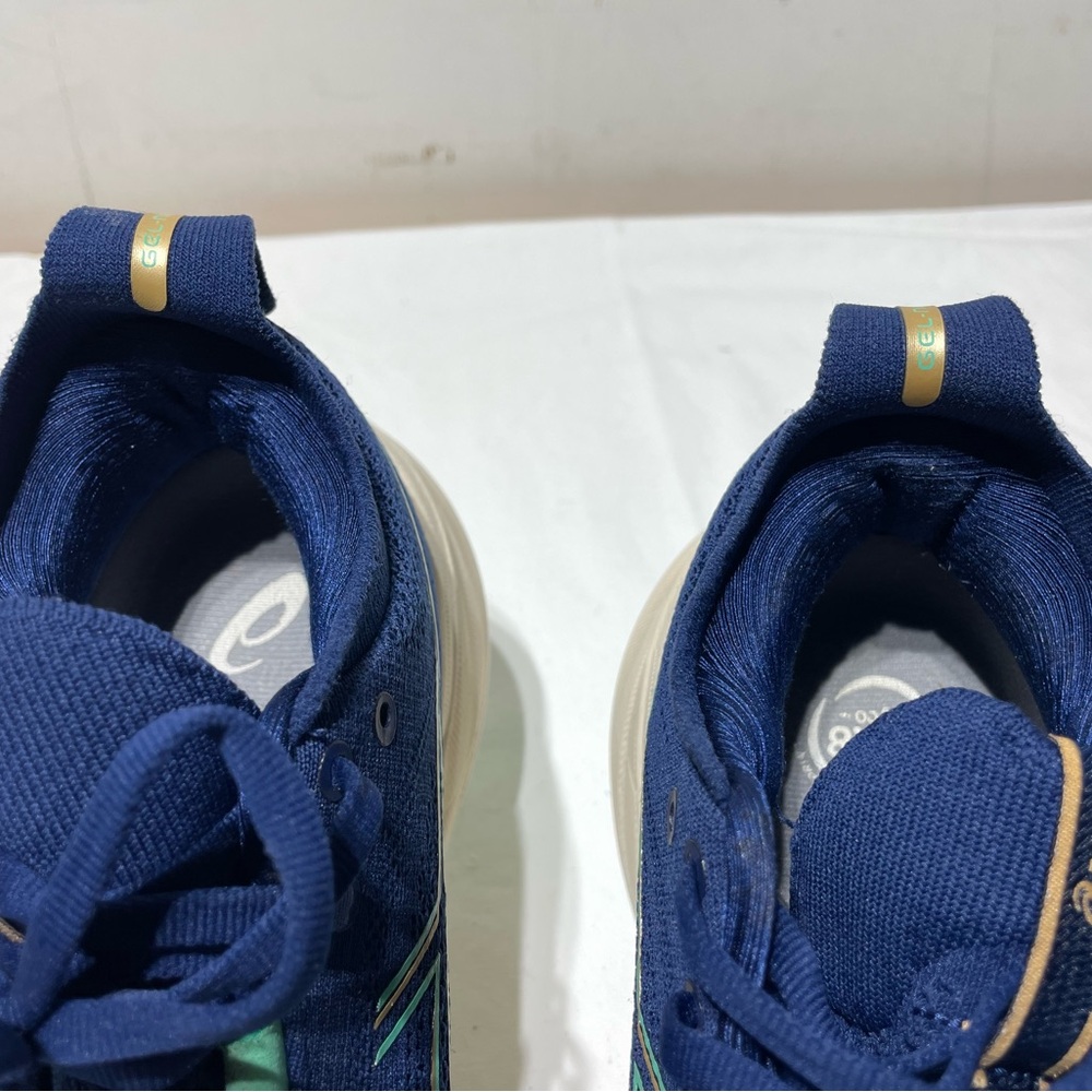ASICS Womens Gel-Nimbus 26 Size 9 Blue Expanse Aurora Green 1012B601-400 - Picture 14 of 16